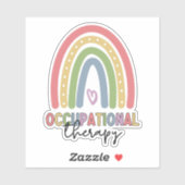 Beroepstherapie bij therapistische regenboog sticker (Vel)