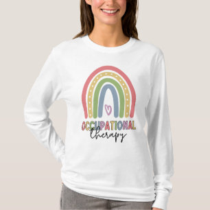 Beroepstherapie bij therapistische regenboog t-shirt