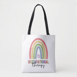 Beroepstherapie bij therapistische regenboog tote bag