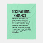 Beroepstherapie Fleece Deken (Voorkant)