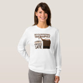 Beroepstherapie (Funny) Chocolade T-shirt (Voorkant volledig)