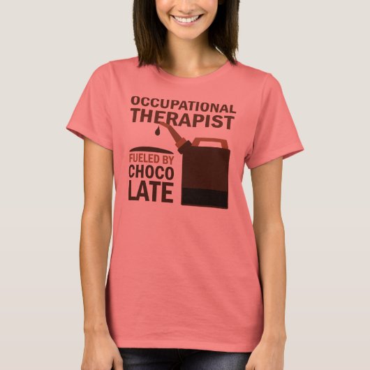 Beroepstherapie (Funny) Chocolade T-shirt (Voorkant)