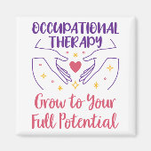 Beroepstherapie groeit tot uw volledige potentieel magneet (Voorkant)