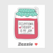 Beroepstherapie is mijn jam sticker (Vel)