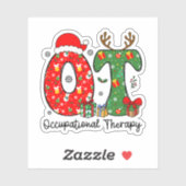 Beroepstherapie Kerstmis, OT OTA Kerstmis Sticker (Vel)