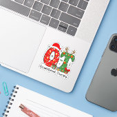 Beroepstherapie Kerstmis, OT OTA Kerstmis Sticker (Laptop met iPhone)