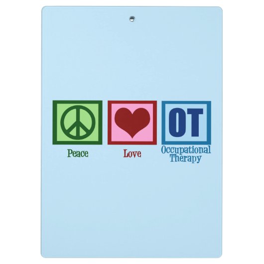 Beroepstherapie Klembord (Achterkant)