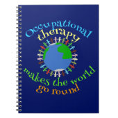 Beroepstherapie maakt de wereld draaiende notitieboek (Voorkant)