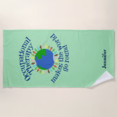 Beroepstherapie maakt de wereld draaiende strandlaken (Voorkant)