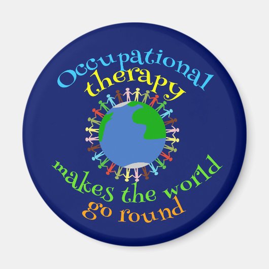 Beroepstherapie maakt de wereld rond magneet (Voorkant)