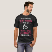 Beroepstherapie met wijndrinker t-shirt (Voorkant volledig)