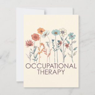 Beroepstherapie OT Briefkaart
