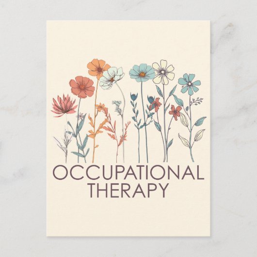 Beroepstherapie OT Briefkaart (Voorkant)