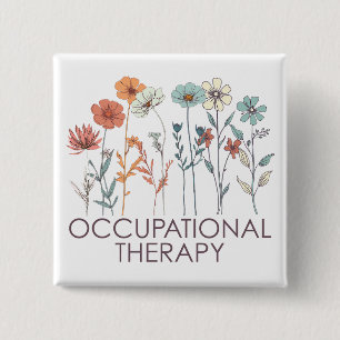 Beroepstherapie OT Vierkante Button 5,1 Cm