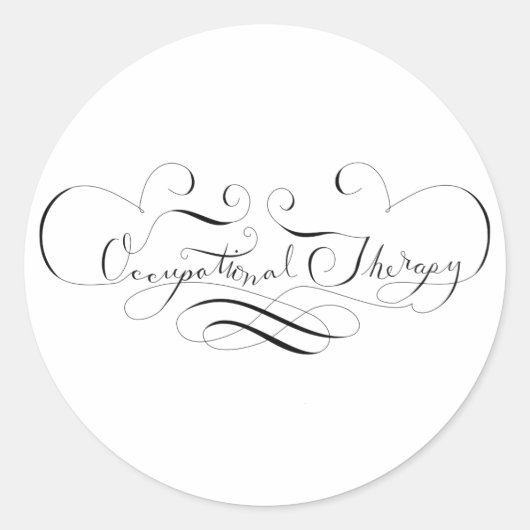 Beroepstherapie Ronde Sticker (Voorkant)