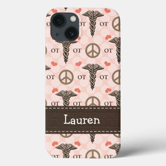 Beroepstherapie tegen Caduceus Case-Mate iPhone Case (Achterkant)