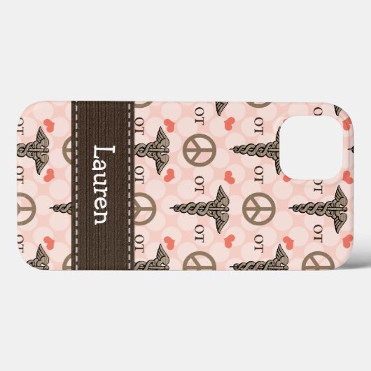 Beroepstherapie tegen Caduceus Case-Mate iPhone Case (Achterkant (horizontaal))