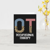 Beroepstherapie tegen Cheetah Future OT Gifts Kaart (Gele Bloem)