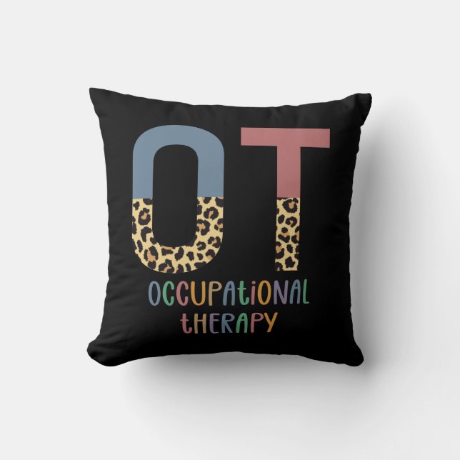 Beroepstherapie tegen Cheetah Future OT Gifts Kussen (Voorkant)