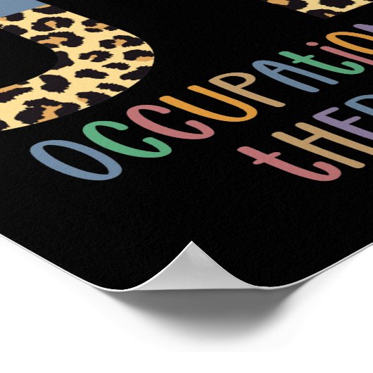 Beroepstherapie tegen Cheetah Future OT Gifts Poster (Hoek)