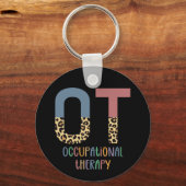 Beroepstherapie tegen Cheetah Future OT Gifts Sleutelhanger (Voorkant)