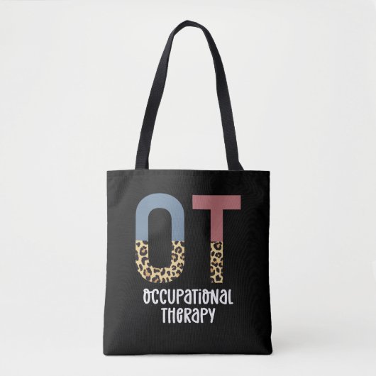Beroepstherapie tegen Cheetah Future OT Gifts Tote Bag (Voorkant)