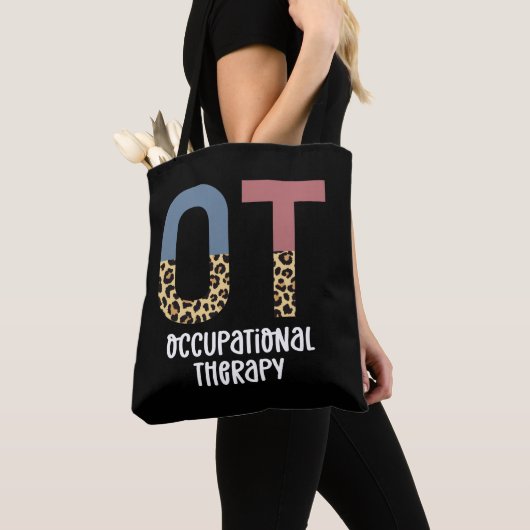 Beroepstherapie tegen Cheetah Future OT Gifts Tote Bag (Dichtbij)