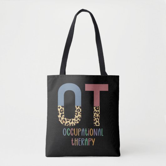 Beroepstherapie tegen Cheetah Future OT Gifts Tote Bag (Voorkant)