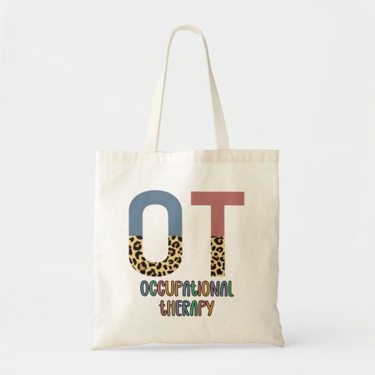 Beroepstherapie tegen Cheetah Future OT Gifts Tote Bag (Voorkant)