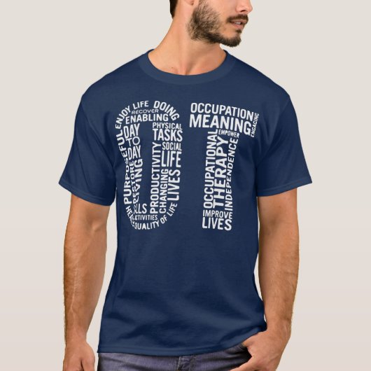 Beroepstherapie tegen maandelijks beroep t-shirt (Voorkant)