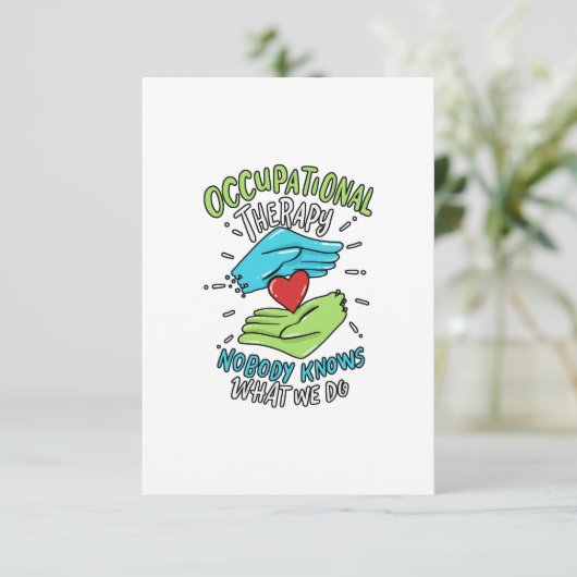 Beroepstherapie Therapieconcentratie Zenuwstelsela Bedankkaart (Staand voorkant)