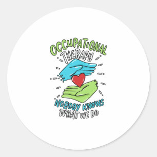 Beroepstherapie Therapieconcentratie Zenuwstelsela Ronde Sticker