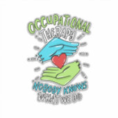 Beroepstherapie Therapieconcentratie Zenuwstelsela Sticker (Voorkant)