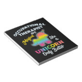Beroepstherapie Unicorn bij Therapist Notitieblok (Schuin)