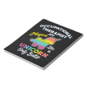 Beroepstherapie Unicorn bij Therapist Notitieblok (Linkerzijde)