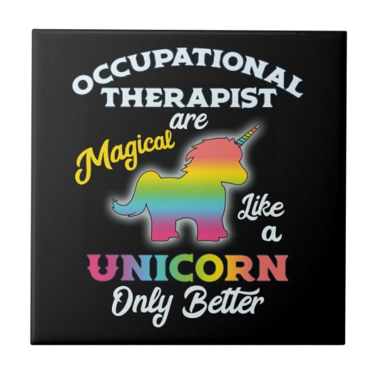 Beroepstherapie Unicorn bij Therapist Tegeltje (Voorkant)