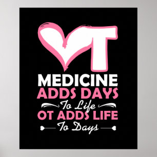 Beroepstherapie voegt het leven toe aan dagen poster