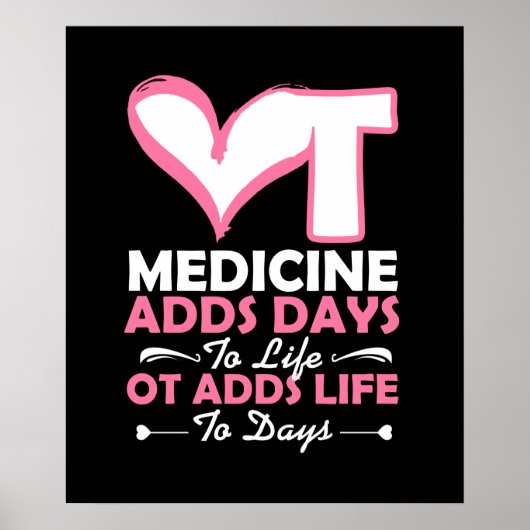 Beroepstherapie voegt het leven toe aan dagen poster (Voorkant)