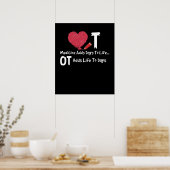 Beroepstherapie voegt leven toe aan dagen hartziek poster (Keuken)