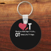 Beroepstherapie voegt leven toe aan dagen hartziek sleutelhanger (Voorkant)