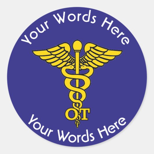 Beroepstherapie voor aangepaste Sticker (Voorkant)