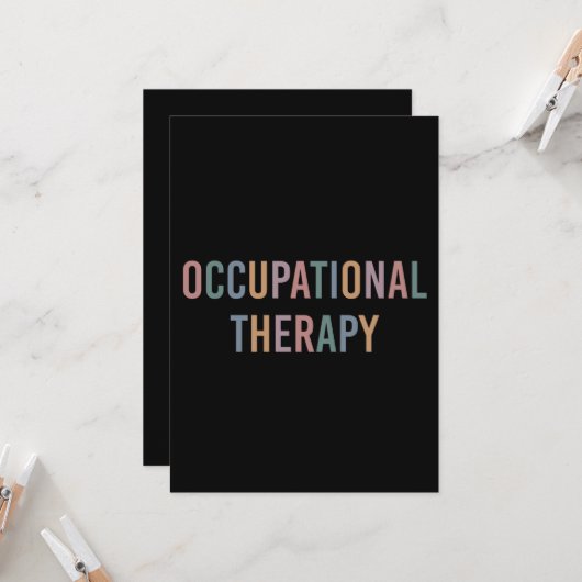 Beroepstherapie voor de toekomst kaart (Voorkant / Achterkant in situ)