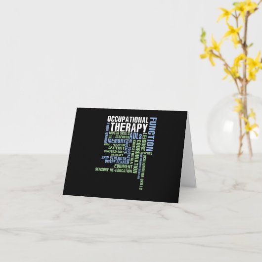 Beroepstherapie voor OT-maand Kaart (Gele Bloem)