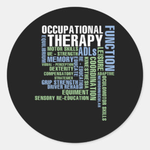 Beroepstherapie voor OT-maand Ronde Sticker