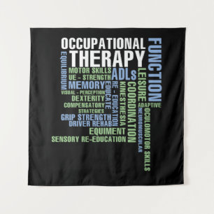 Beroepstherapie voor OT-maand Wandkleed