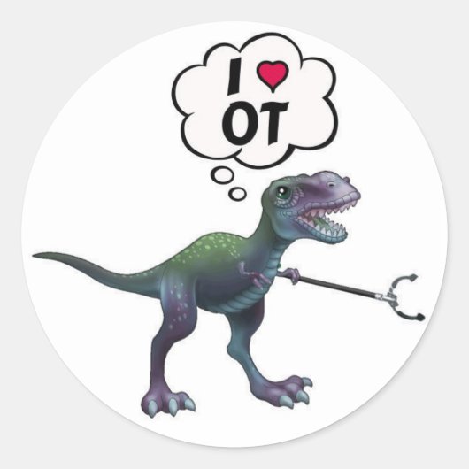 Beroepstherapie: we krijgen het voor elkaar! Stick Ronde Sticker (Voorkant)