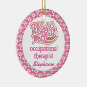 Beroepstherapist, gepersonaliseerd versieringsmidd keramisch ornament (Rechts)
