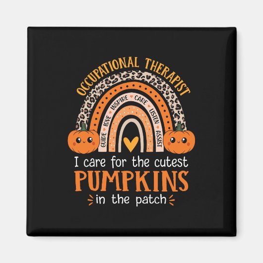 Beroepstherapist Halloween School Occupation Magneet (Voorkant)