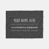 Beroepstherapist op Eenvoudige Aangepast Fleece Deken (Voorkant (Horizontaal))