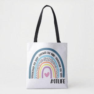 Beroepstherapist Regenboogversterking Het lichaam Tote Bag
